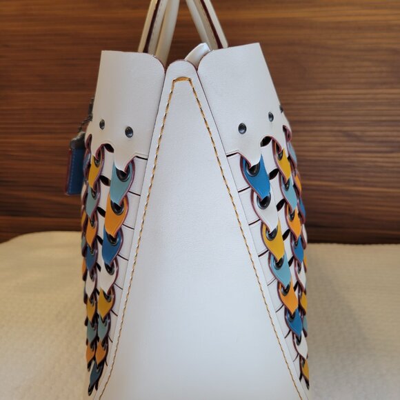 Coach 1941 *Color-Block Chain Link Rogue Tote - Picture 12 of 16